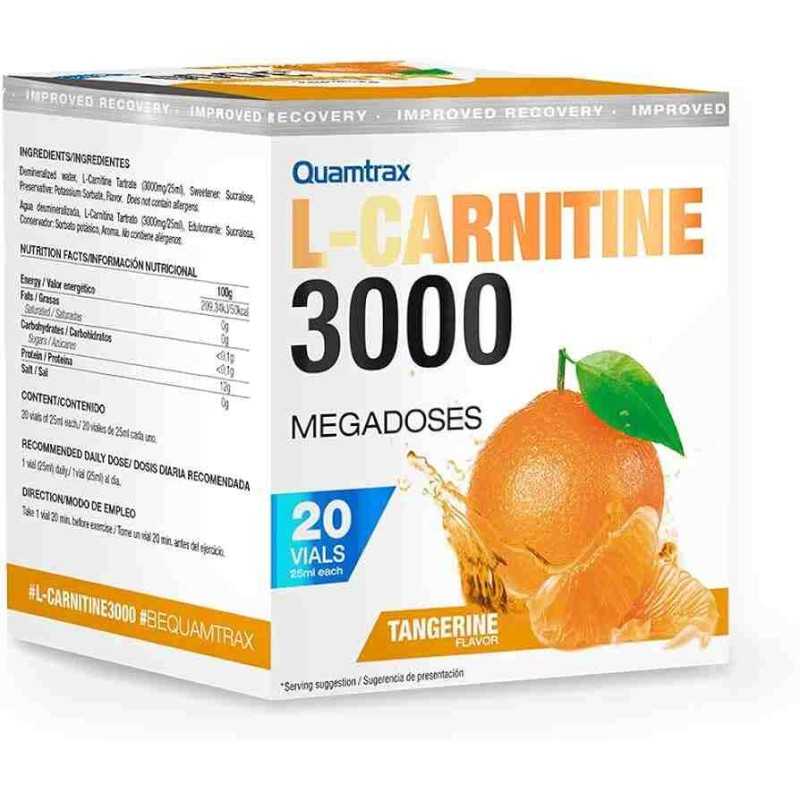 QUAMTRAX L-CARNITINA 3000 20 VIALES