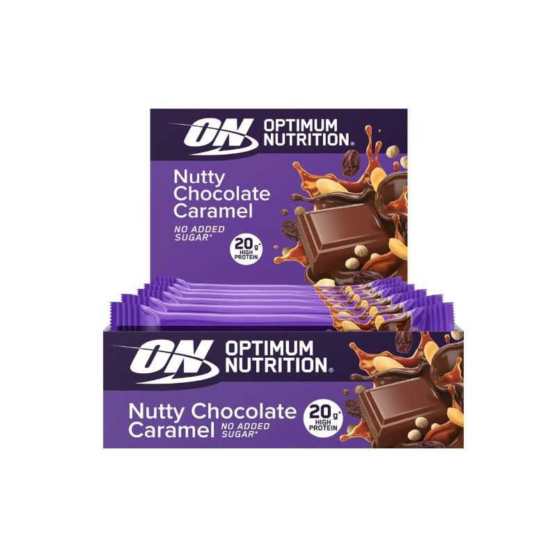 OPTIMUM NUTRITION NUTTY CHOCOLATE CARAMEL 10 UDS x 70 GR