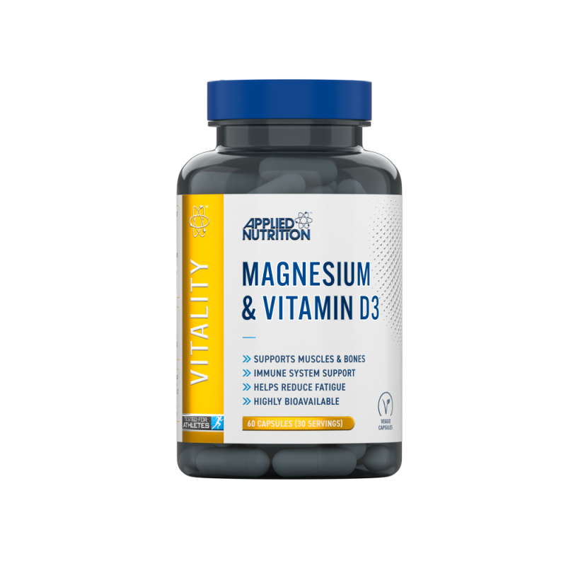 APPLIED NUTRITION MAGNESIUM & VITAMIN D3 60 CAPS