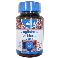 NATURMIL HIERRO (BISGLICINATO) 20MG 90 COMPRIMIDOS