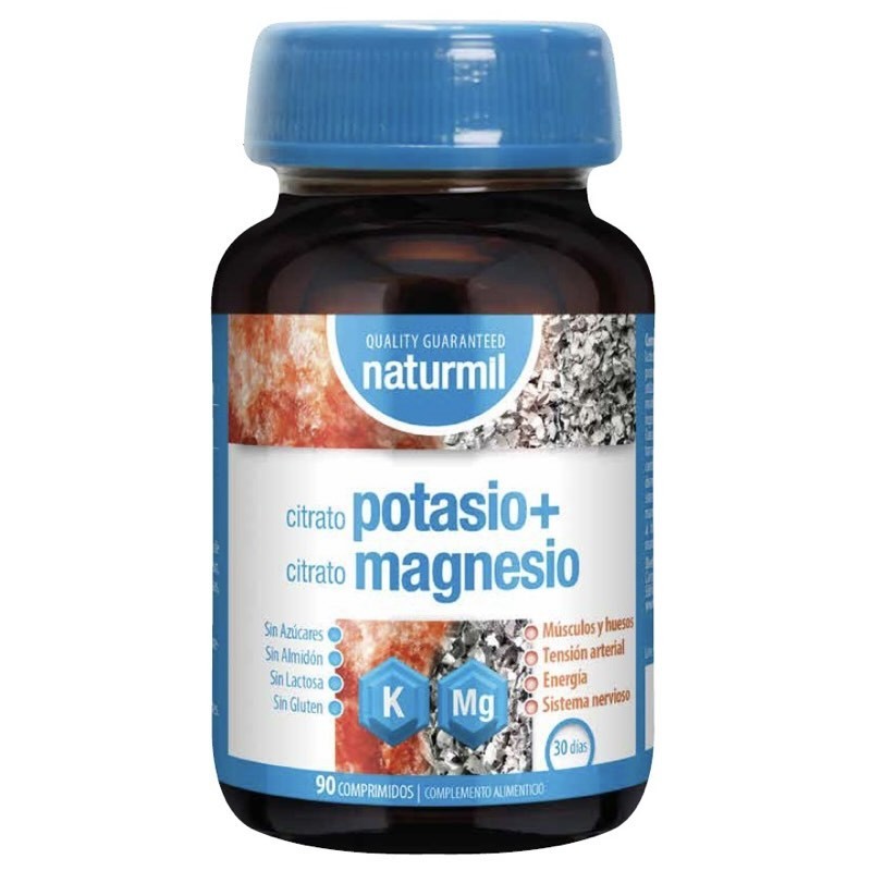 NATURMIL POTASIO (CITRATO) + MAGNESIO (CITRATO) 90 COMPRIMIDOS