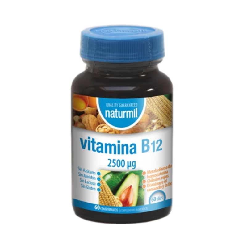 NATURMIL VITAMINA B12 2500 ΜG 60 COMPRIMIDOS