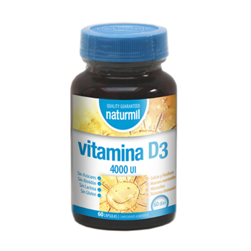 NATURMIL VITAMINA D3 4000 UI 60 PERLAS