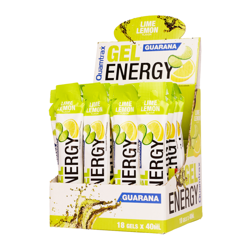 QUAMTRAX ENERGY GEL LIME LIMON 18 UDS