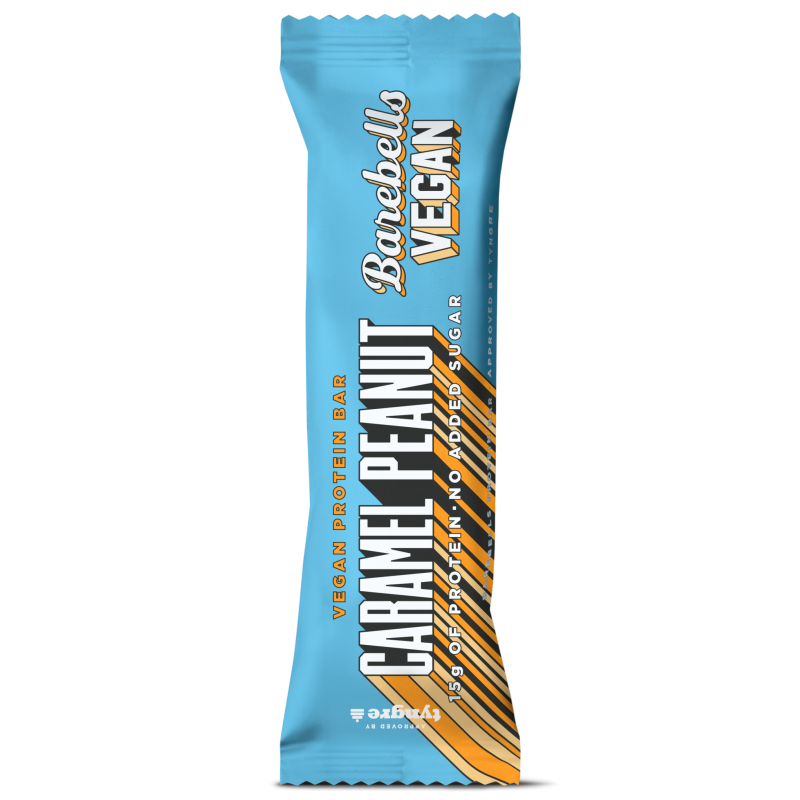 OPTIMUM NUTRITION BAREBELLS VEGAN BAR PEANUT CARAMEL 55GR X1 UDS