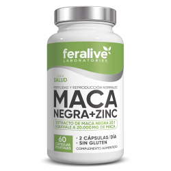 FERALIVE MACA NEGRA + ZINC 60 CAPS