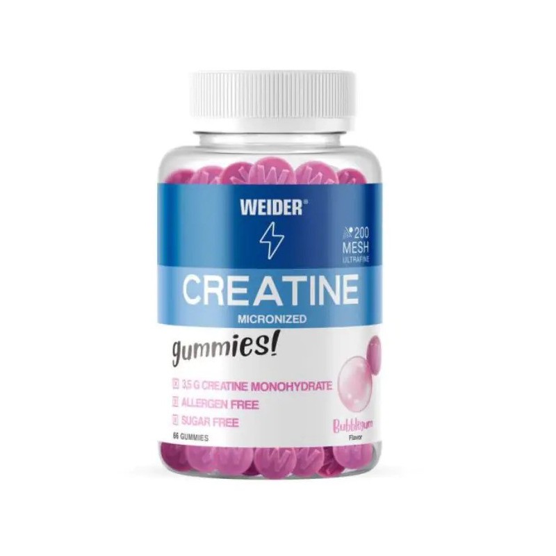 WEIDER CREATINE 200MESH 66 GUMMIES