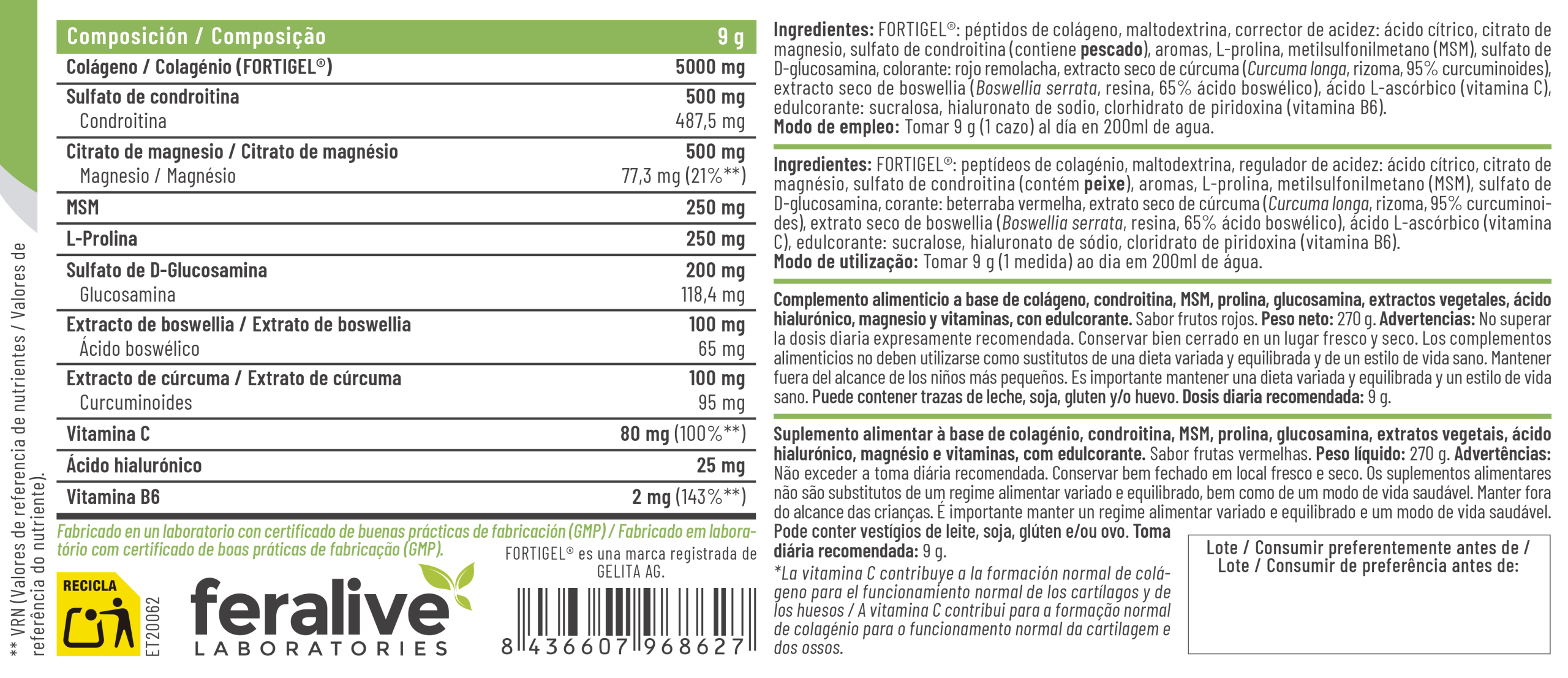 Colartic Frutos Rojos 270 gr