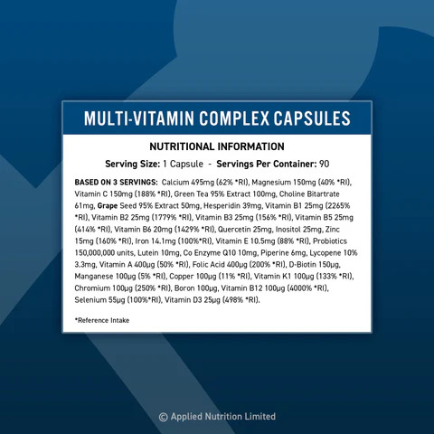 APPLIED NUTRITION MULTI-VITAMIN 90 CAPS