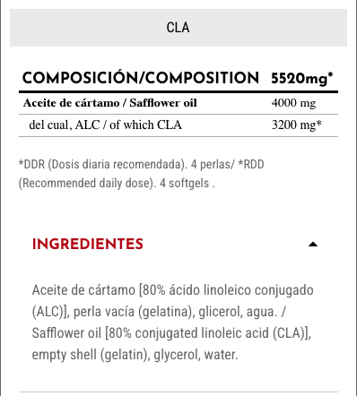 Etiqueta CLA 100 zoomad