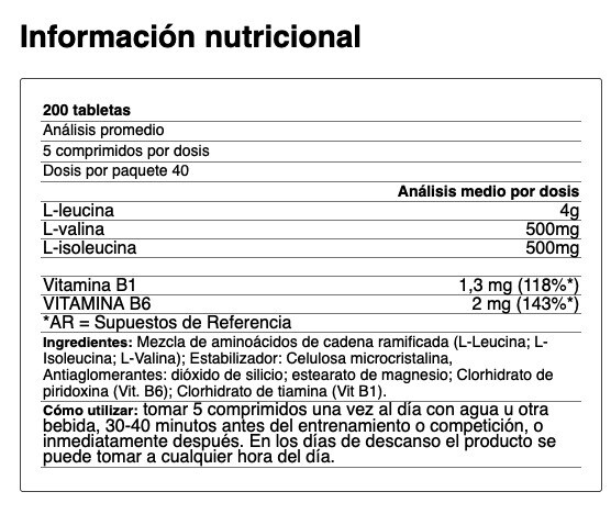 etiqueta YAMAMOTO BCAA